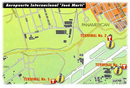 Plan de l'aéroport de La Habana