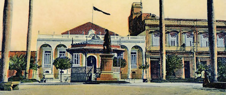 Cuba Cardenas Plaza del Recreo, carte postale des annes 20