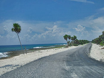 The road going to the very end of Cuba stretches for over 60 km