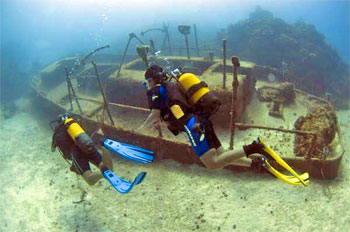 SCUBA DIVING — IN THE CIENAGA 