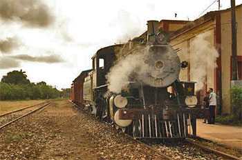 De courtes ballades jusqu'ici en train  vapeur