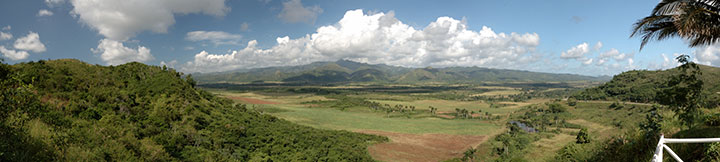 La vue de la valle depuis le Mirador  5 km au nord de la ville