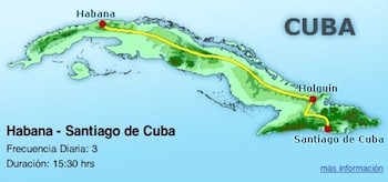 SITE DE VIAZUL, LIGNE NATIONALE DE BUS POUR TOURISTES ET CUBAINS