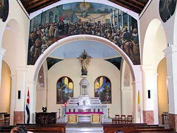 L'int�rieur magnifique de la Iglesia Parroquial Mayor de San Salvador � unk 