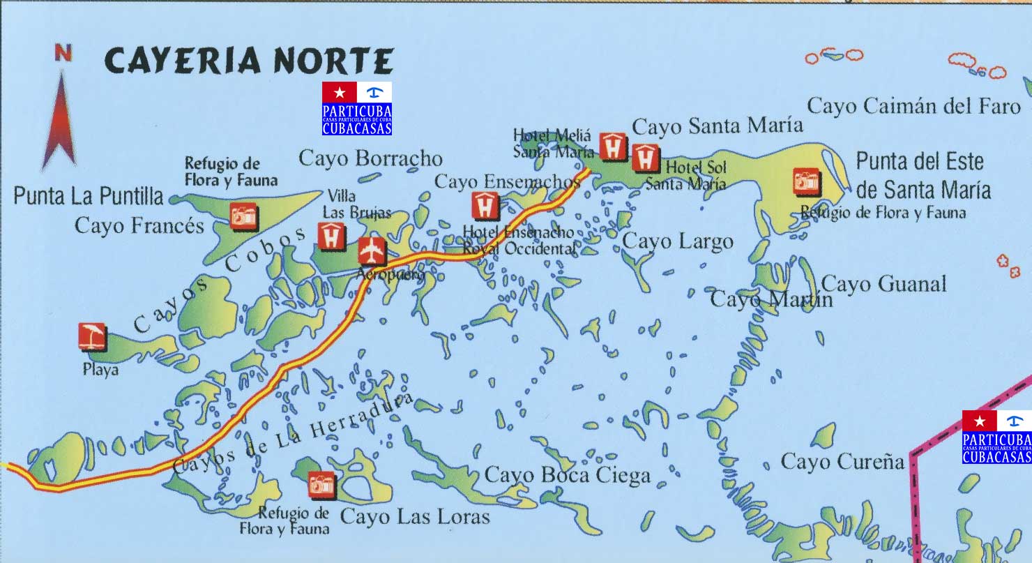 Кайо Санта Мария Куба на карте